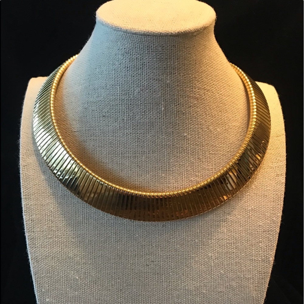 Ciner Vintage Snake Chain Choker Necklace